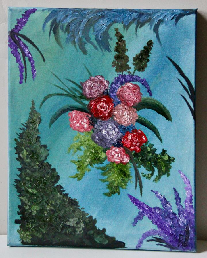 Bouquet on Canvas- $147